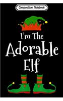 Composition Notebook: I'M THE Always Late ELF Christmas Xmas Elf Group Costume Premium Journal/Notebook Blank Lined Ruled 6x9 100 Pages