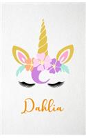 Dahlia A5 Lined Notebook 110 Pages