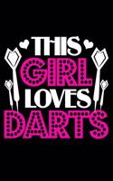 This Girls Loves Darts: Lined A5 Notebook for Darts