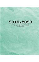 2019-2023 Textured Turquoise Five Year Planner: 60 Months Planner and Calendar, Monthly Calendar Planner, Agenda Planner and Schedule Organizer, Journal Planner and Logbook, Appointment Notebook, 