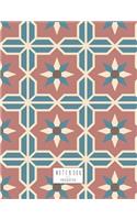 Notebook: Flower cover and Dot Graph Line Sketch pages, Extra large (8.5 x 11) inches, 110 pages, White paper, Sketch, Draw and Paint(1 Flower Notebook)