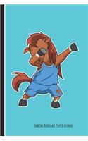 Dabbing Horse Basketball Player Journal