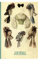 Journal: Vintage Fashion Illustrations Cover - 108 College Ruled Pages: 6 x 9 in Blank Lined Journal with Soft Matte Cover - Notebook, Diary, Composition Not