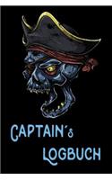Captain S Logbuch: Piraten Notizbuch Journal Tagebuch A5 100 Linierte Nummerierte Seiten Mit Inhaltsverzeichnis