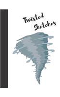 Twisted Sketches: Tornado Personalized Artist Blank Sketch Book