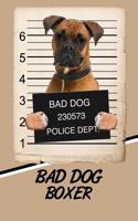 Bad Dog Boxer: Blood Sugar Diet Diary Journal Log Notebook Featuring 120 Pages 6x9