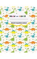 DRAW and WRITE primary composition notebook, 8 x 10 inch 200 page, little dino pattern