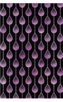 Bullet Journal Notebook Teardrops Pattern 7