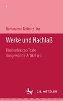 Werke Und Nachlaß