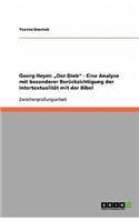 Georg Heym: "Der Dieb" - Eine Analyse Mit Besonderer Berucksichtigung Der Intertextualitat Mit Der Bibel