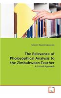 Relevance of Pholosophical Analysis to the Zimbabwean Teacher