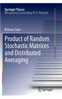 Product of Random Stochastic Matrices and Distributed Averaging