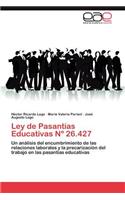 Ley de Pasantias Educativas N 26.427