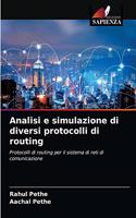 Analisi e simulazione di diversi protocolli di routing
