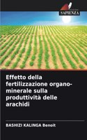 Effetto della fertilizzazione organo-minerale sulla produttività delle arachidi