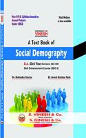 Vinesh A text Book of Social Demography B.A. III Year H.P.U.