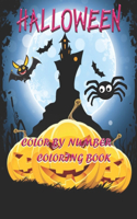 Halloween Color By number Coloring Book