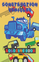 Construction Vehicles Coloring Book