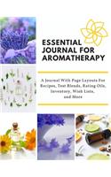 Essential Journal For Aromatherapy