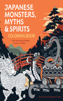Japanese Monsters, Myths & Spirits Coloring Book: Color the Amazing Mythical Creatures of Japan - More than 100 Pages to Color!(Chartwell Coloring Books)