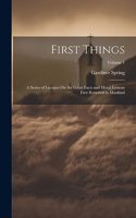 First Things