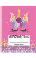 Composition Notebook Wide Ruled 100 Pages