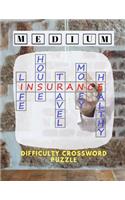 Medium Difficulty Crossword Puzzle