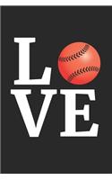 Valentine's Day Notebook - I Love Softball Valentine's Day for Softball Lover - Valentine's Day Journal