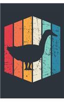 Vintage Duck Notebook - Gift for Duck Lovers - Retro Duck Journal - Duck Diary for Boys and Girls