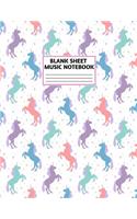 Blank Sheet Music Notebook