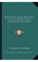 Writing for Profit