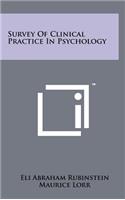 Survey of Clinical Practice in Psychology