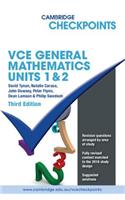 Cambridge Checkpoints VCE General Mathematics Units 1&2