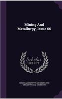 Mining and Metallurgy, Issue 66