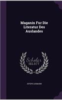 Maganin Fur Die Literatur Des Auslandes