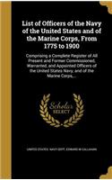 List of Officers of the Navy of the United States and of the Marine Corps, From 1775 to 1900
