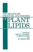 Metabolism, Structure, and Function of Plant Lipids