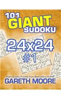 101 Giant Sudoku 24x24 #1: (English)