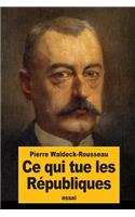 Ce qui tue les Républiques