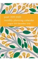 Posh: Trumpet Vines 2019-2020 Monthly Pocket Planning Calendar