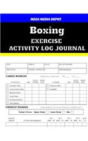 Boxing Exercise Activity Log Journal