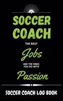 Soccer Coach Log Book - Green Cover