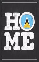 Home: Saint Lucia Flag Planner for Saint Lucian Coworker Friend from Castries 2020 Calendar Daily Weekly Monthly Planner Organizer