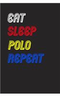 Eat Sleep polo Repeat Notebook Fan Sport Gift