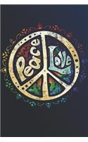 Notebook Hippie peace love spirit