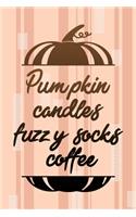 Pumpkin Candles Fuzzy Socks Coffee