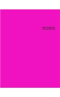 Composition Notebook: Fuchsia College Ruled Notebook Trendy Notebook For Student, Teacher 8.5 x 11 - (110 College-ruled ... - Journal, Notebook, Diary, Composition Book)