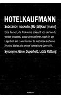 Hotelkaufmann Notizbuch