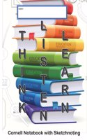 Cornell Noteook with Sketchnoting: Think Listen Learn: Modified Cornell Notebook for the Cornell Note Taking System 8.5 x 11 with Instructions for Using the Cornell Method of Note Tak(Cornell Notebooks)