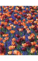 Flower Hyacinths Tulips Notebook / Journal / Diary / Composition Book Large Size: 150 Ruled Pages for School, Office or Home - Softcover ? Great Gift